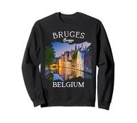 Bélgica Patrimonio Iconic Brujas Canal Arquitectura Medieval Sudadera