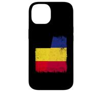 Bélgica Rumania Media Bandera Belga Rumania Herencia Carcasa para iPhone 14