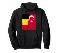 Bélgica Turquía Media Bandera Turkiye Belga Turco Heritage Sudadera con Capucha