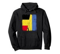 Bélgica Ucrania Media Bandera Belga ucraniana Herencia Sudadera con Capucha