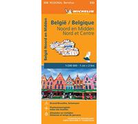 Michelin Map Belgium: North & Central