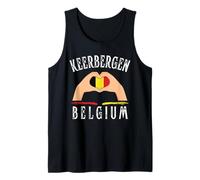 Belgium Flag Heart Keerbergen City Camiseta sin Mangas