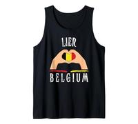Belgium Flag Heart Lier City Camiseta sin Mangas