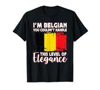 Belgium Flag Proud Elegant Belgian Boyfriend Girlfriend Camiseta
