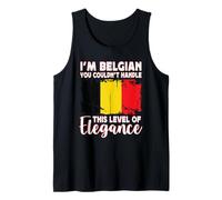 Belgium Flag Proud Elegant Belgian Boyfriend Girlfriend Camiseta sin Mangas