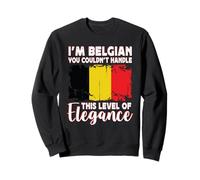 Belgium Flag Proud Elegant Belgian Boyfriend Girlfriend Sudadera