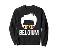 Belgium Guy Silhouette Cool Belgian Man Bélgica Bandera Sombras Sudadera