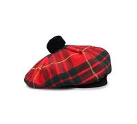 BELGLY Scottish Hat Tam o' Shanter - Gorro plano de acrílico Tammy Jimmy en muchos tartanes, Cameron, Talla única