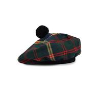BELGLY Scottish Hat Tam o' Shanter - Gorro plano de acrílico Tammy Jimmy en muchos tartanes, Marina de EE. UU, Talla única