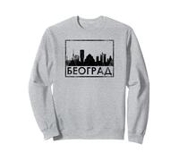 Belgrado Beograd Horizonte Serbia Serbio Serbio Srpski Cirílico Sudadera