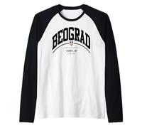Belgrado Serbia Capital Vacaciones a Belgrado Regalos Camiseta Manga Raglan