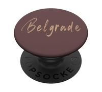 Belgrado Serbia Diseño Elegante Vintage PopSockets PopGrip Adhesivo