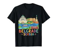 Belgrado Serbia Travel Souvenir City Gift Camiseta