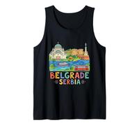 Belgrado Serbia Travel Souvenir City Gift Camiseta sin Mangas
