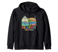 Belgrado Serbia Travel Souvenir City Gift Sudadera con Capucha