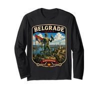 Belgrado Serbia Viaje Familiar Belgrado Ciudad Natal de Vacaciones Manga Larga
