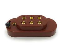 BELI-BECO Tapa de batería 63Sch con interruptor para batería plana de 4,5 V con 3 posibilidades de inserción, 8 mm de distancia (marrón).