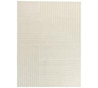 Beliani Alfombra de salón Hecha de Lana con Estilo Moderno Beige 300 x 400 cm Abegum