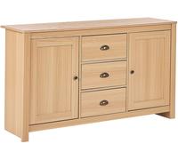 Beliani Aparador de 2 puertas marrón claro