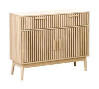 Beliani Aparador de Estilo escandinavo con cajones Almacenaje con Puertas Aparador de Madera de ingeniería Lynwood