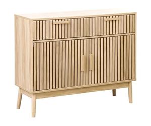 Beliani Aparador de Estilo escandinavo con cajones Almacenaje con Puertas Aparador de Madera de ingeniería Lynwood