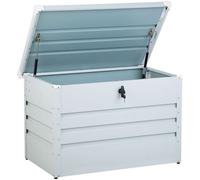 Beliani Arcón metal 100 cm 62 cm gris claro