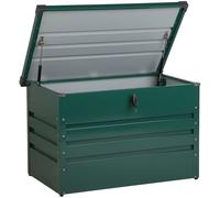 Beliani Arcón metal 100 cm 62 cm verde oscuro