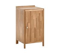 Beliani Armario de Cocina Exterior de Madera de Acacia 2 estantes y encimera de Madera Maciza 50 x 50 x 90 cm marrón Venosa
