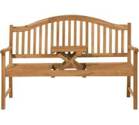 Beliani Banco de jardín 150 cm madera de acacia marrón