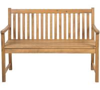 Beliani Banco de madera madera clara 2 personas