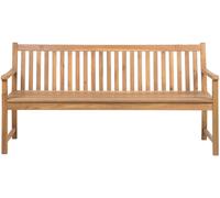 Beliani Banco de madera madera clara 3 personas
