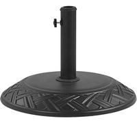 Beliani Base para sombrilla negro redonda 21 kg