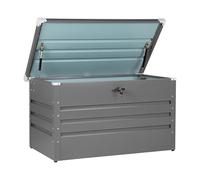 Caja de almacenamiento para exterior de acero galvanizado gris 400L Cebrosa