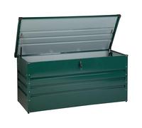 Caja de almacenamiento para exterior de acero galvanizado verde 400L Cebrosa