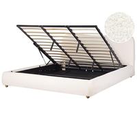Beliani Cama con almacenaje Minimalista Moderno 180 x 200 cm bou lanco Blagnac