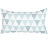 Beliani Cojín de exterior Patrón geométrico 40 x 70 cm Azul