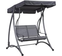 Beliani Columpio metal gris