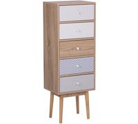 Beliani Cómoda de 5 cajones multicolor