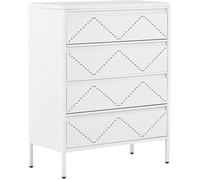 Beliani Cómoda metal blanco