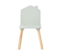 Beliani Conjunto de Mesa y sillas para niños 2 plazas MDF Madera de Pino habitación Infantil Pizarra Verde Claro Lackey