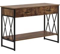 Beliani Consola marrón oscuro
