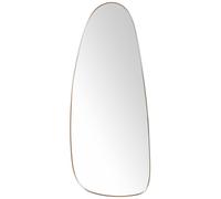 Beliani Espejo Decorativo de Pared con Forma Abstracta Hecho de Metal Color Dorado 39 x 95 cm Cergy