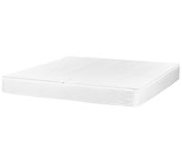 Beliani Funda de colchón para Cama de Agua de algodón Blanco 180 x 200 x 20 cm Pure
