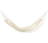 Hamaca de algodón poliéster Blanco Crema Colgante Interior Exterior Vercelli