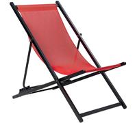 Beliani Hamaca plegable metal rojo