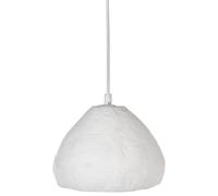 Beliani Lámpara colgante artesanal de papel maché blanco Olimar