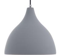 Beliani Lámpara colgante cemento gris claro