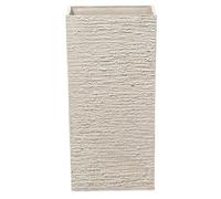Beliani Maceta de Piedra Beige Alta 30 x 30 x 60 cm para Interior y Exterior Gaza