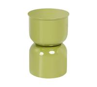 Beliani Mesa Auxiliar Elegante Redonda de Hierro Pintada para Interiores peana Verde Oliva Letta