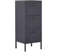 Beliani Mueble de oficina metal negro